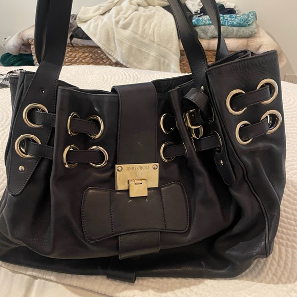 Jimmy Choo Ramona bag in navy - Picture 2 of 6